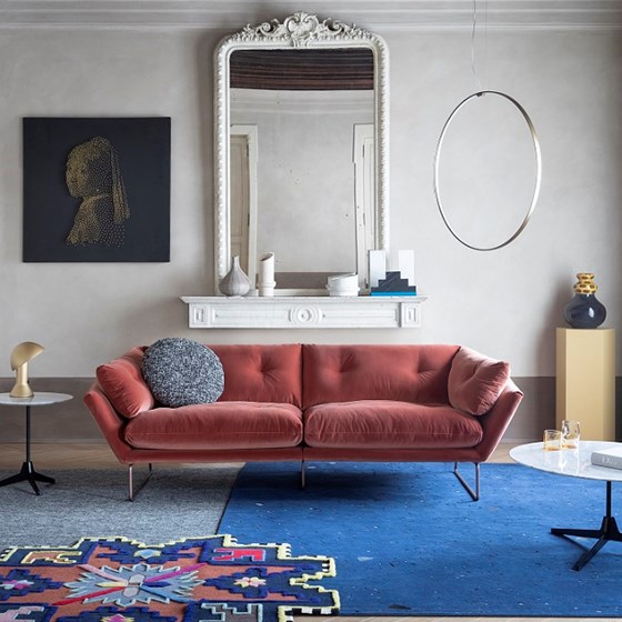 New York Suite SABA ITALIA EXCLUSIEVE ITALIAANSE DESIGN ZETELS MERKEN in velours kopen Zetelboetiek Steenokkerzeel
