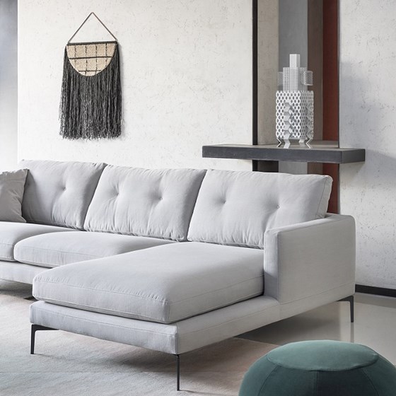 Zetelwinkel Italiaans Design ZETEL KOPEN hoekzetel in stof of leder